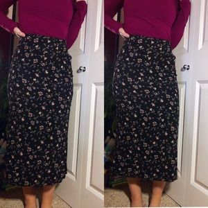 Vintage Jacob floral maxi skirt